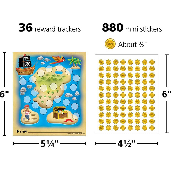 Treasure Hunt Reward Trackers with Stickers-Incentive Charts-Tools 4 Teaching-Classroom Decor and More
