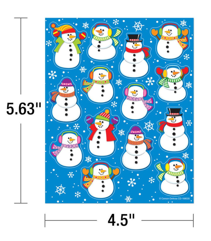 Snowmen Shape Stickers - Tools 4 Teaching