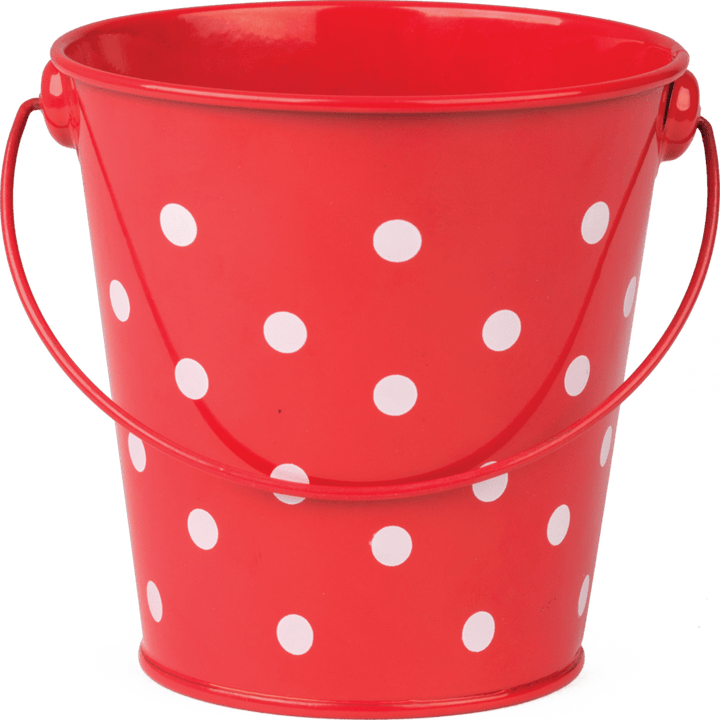 Bucket: Red Polka Dots-Organization-Tools 4 Teaching-Classroom Decor and More