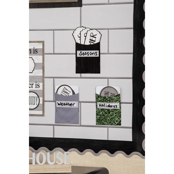 Modern Farmhouse Library Pockets - Multi-Pack-Library Pockets-Tools 4 Teaching-Classroom Decor and More