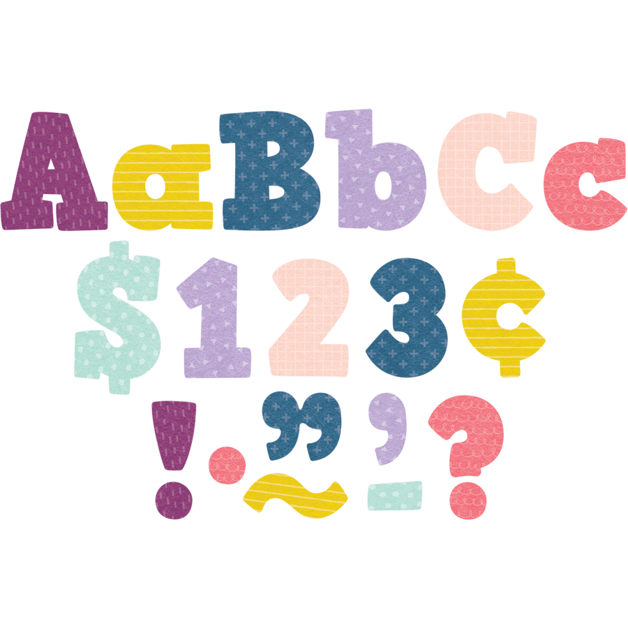 Oh Happy Day Bold Block 4" Letters Combo Pack-Letters-Tools 4 Teaching-Classroom Decor and More