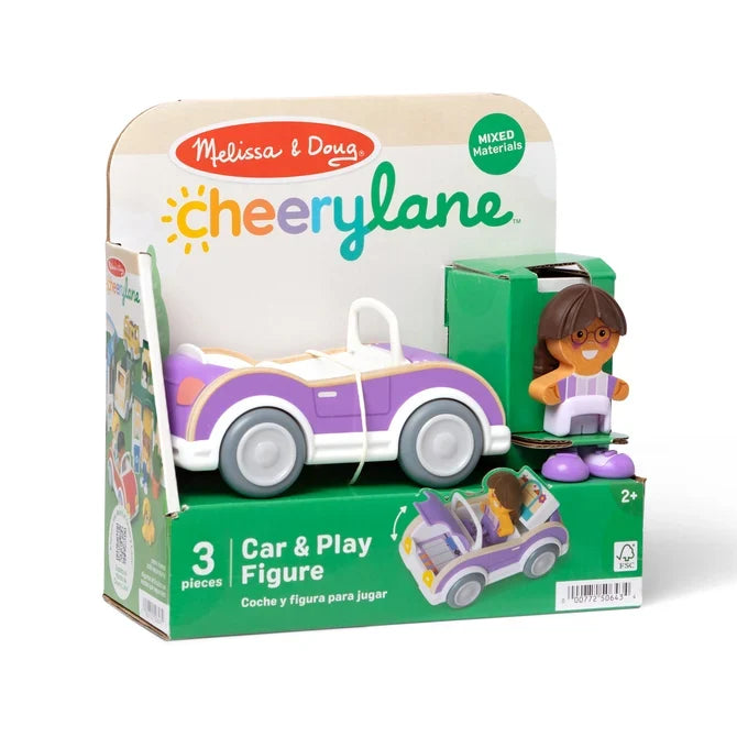 Cheery Lane Car and Play Figure Purple
