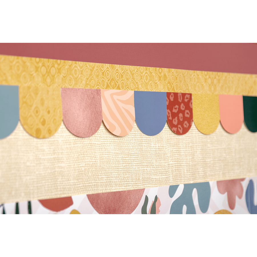 Wonderfully Wild Scalloped Die-Cut Broder Trim-Borders-Tools 4 Teaching-Classroom Decor and More