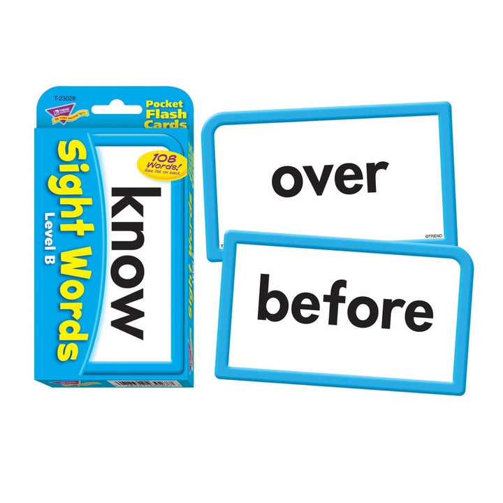 Sight Words – Level B Pocket Flash Cards-Flashcards-Tools 4 Teaching-Classroom Decor and More
