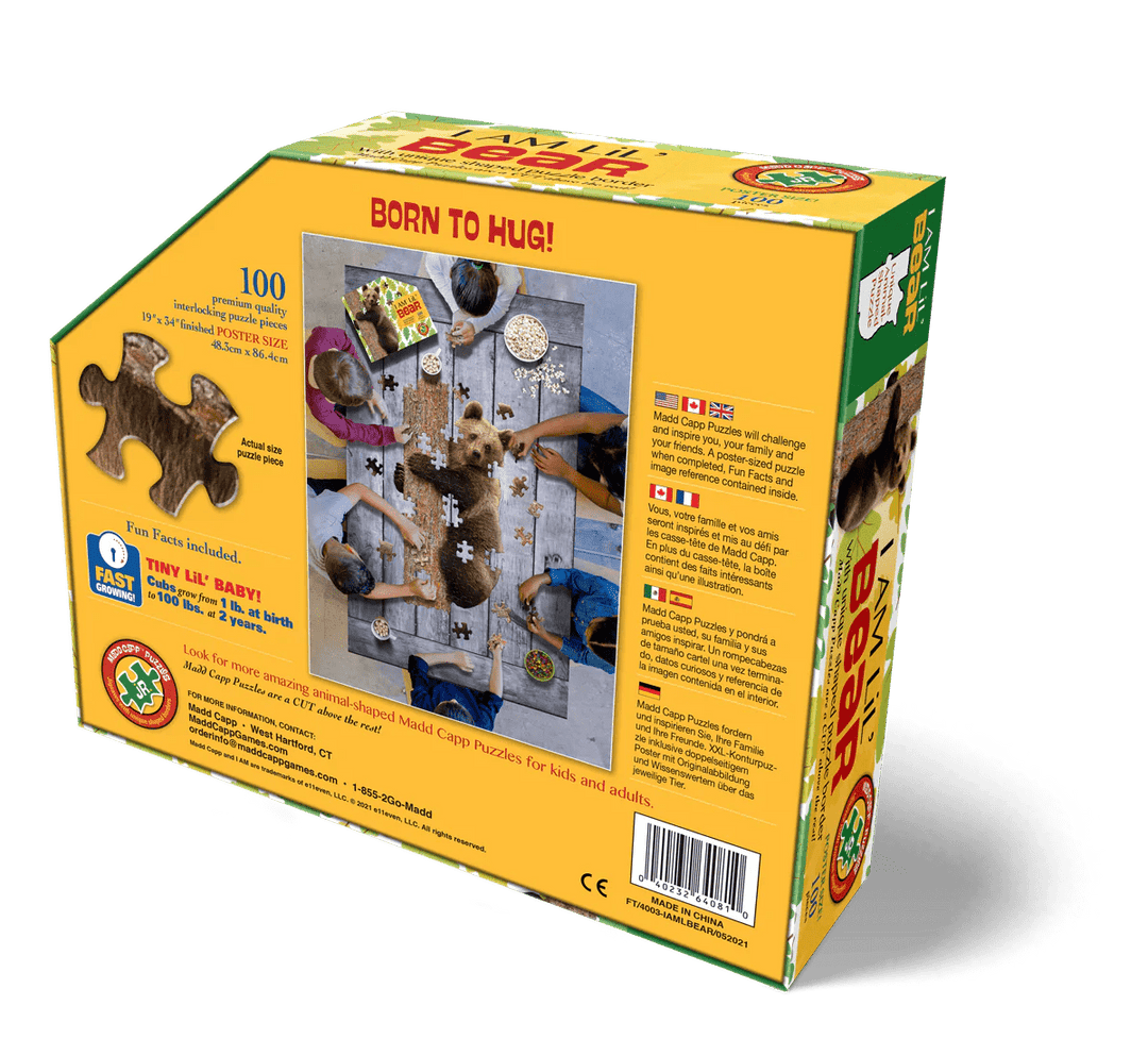 *I AM LiL' BEAR 100 pcs Puzzle-Puzzles-Tools 4 Teaching-Classroom Decor and More