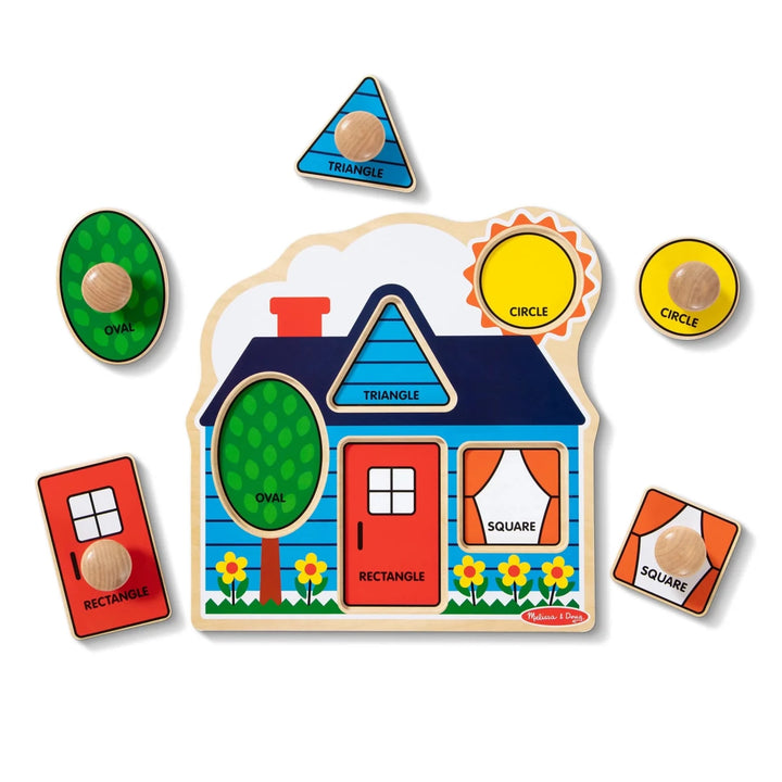 First Shapes Jumbo Knob Wooden Puzzle - Tools 4 Teaching