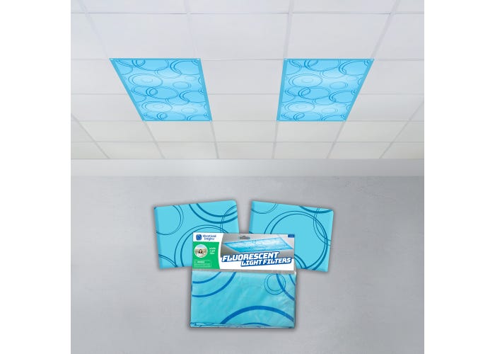 Fluorescent Light Filters (Patterned), Set of 2-Classroom Essentials-Tools 4 Teaching-Classroom Decor and More