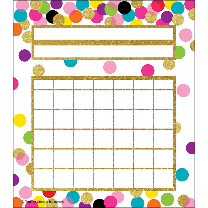 Confetti Incentive Charts-Incentive Charts-Tools 4 Teaching-Classroom Decor and More