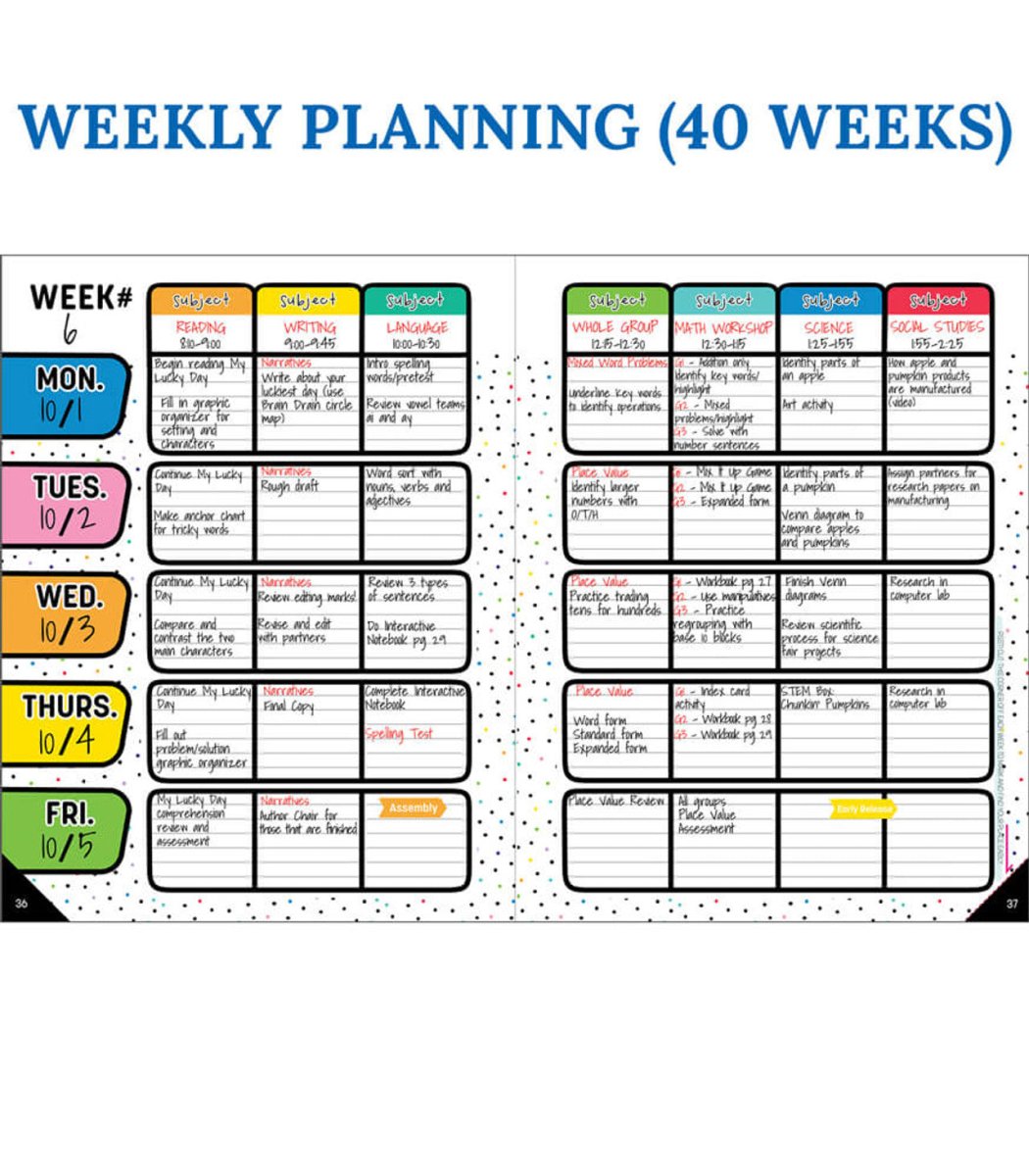 Happy Place Teacher Planner Spiral Bound-Record & Plan Books-Tools 4 Teaching-Classroom Decor and More
