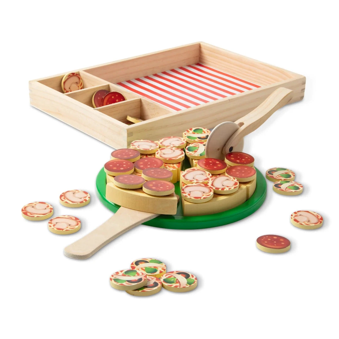 Pizza Party Wooden Play Food - Tools 4 Teaching