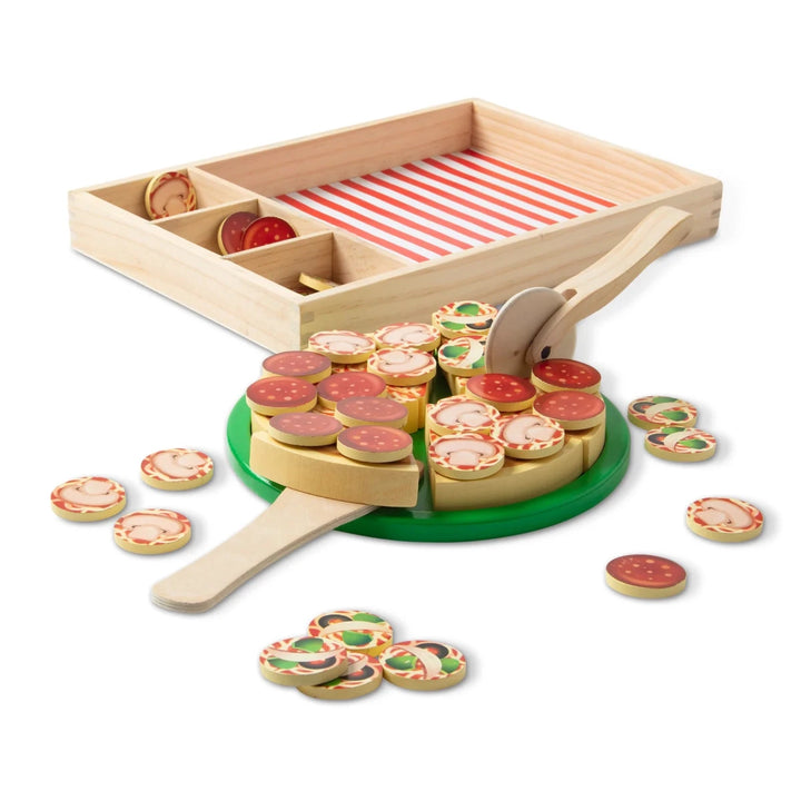 Pizza Party Wooden Play Food - Tools 4 Teaching