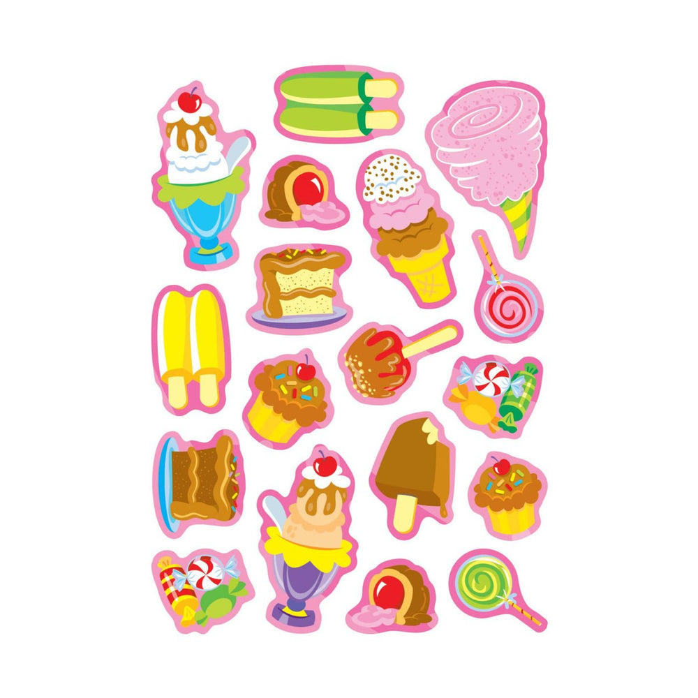 Sweet Treats, Strawberry scent Scratch 'n Sniff Stinky Stickers® – Mixed Shapes-Stickers-Tools 4 Teaching-Classroom Decor and More