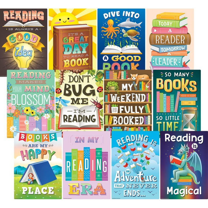 Reading Is Fun Small Poster Pack-Posters-Tools 4 Teaching-Classroom Decor and More