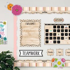 *Core Decor Loop-de-Doodle on Wood EZ Border-Borders-Tools 4 Teaching-Classroom Decor and More