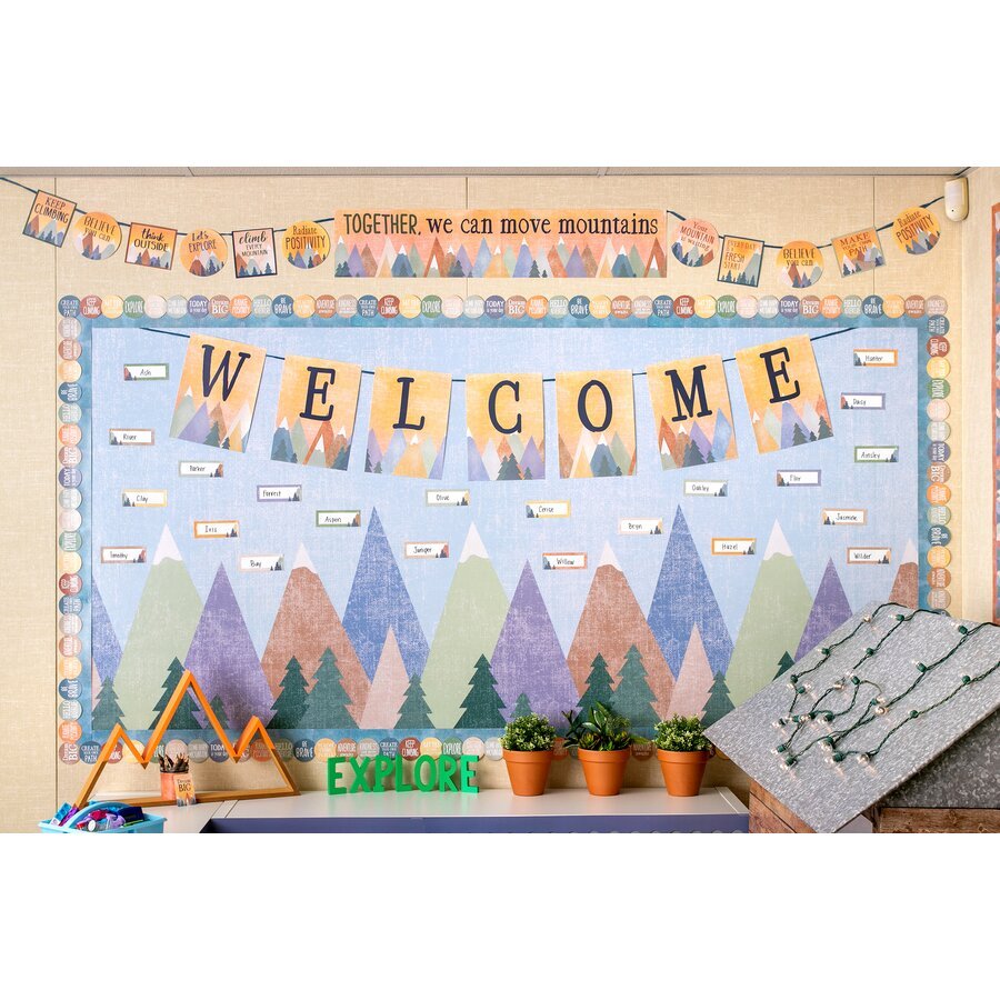 Better Than Paper® Bulletin Board Roll: Moving Mountains-Bulletin Board Paper - Better Than Paper-Tools 4 Teaching-Classroom Decor and More