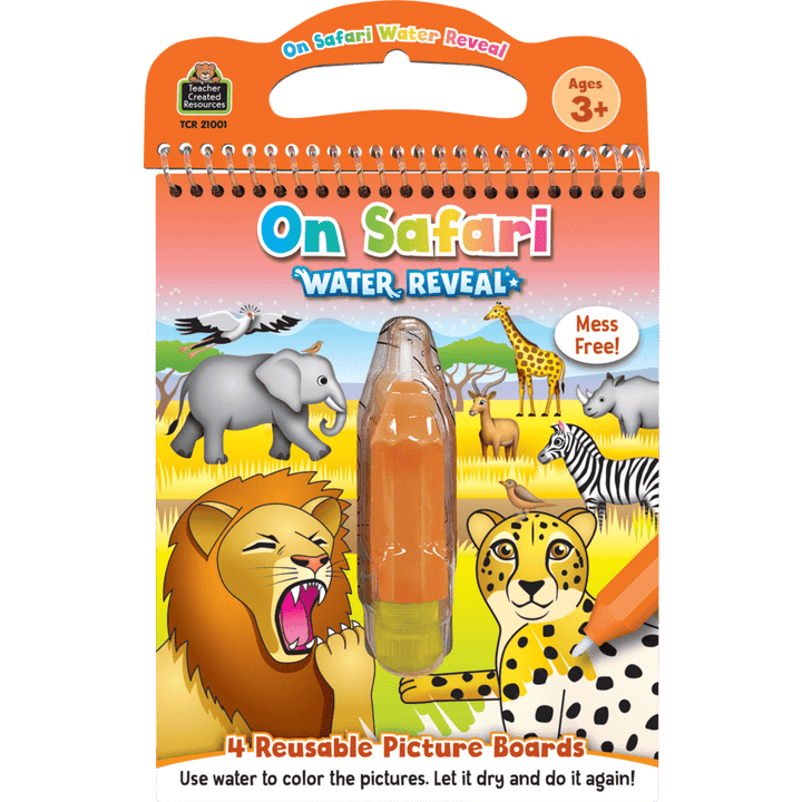 On Safari Water Reveal-Activity Pads-Tools 4 Teaching-Classroom Decor and More