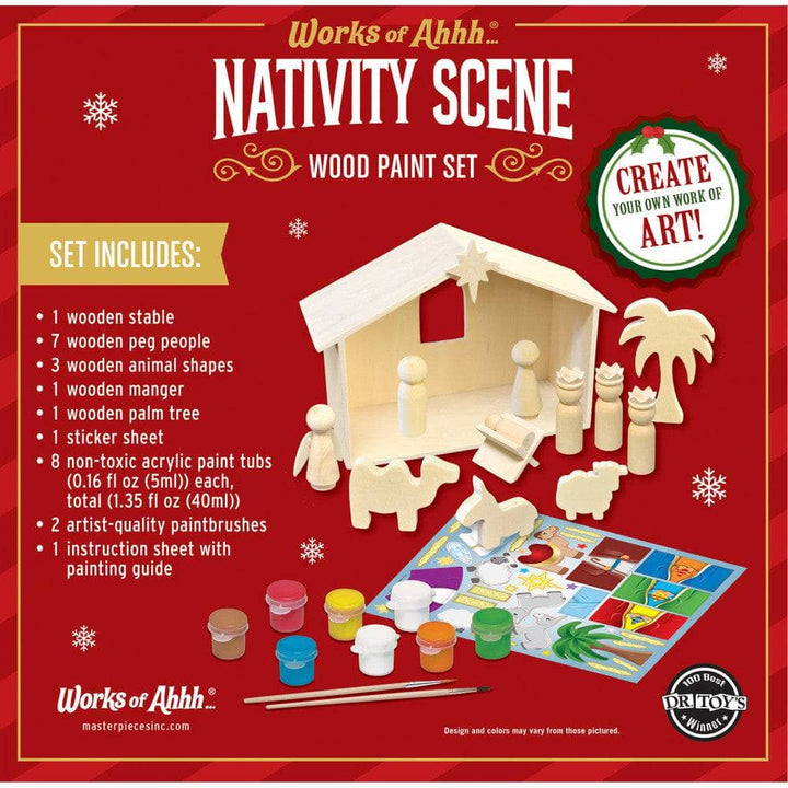 Nativity Scene Wood Craft & Paint Kit-Tools 4 Teaching-Classroom Decor and More