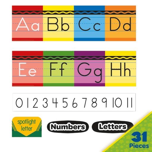 Crayola Alphabet Mini Bulletin Board Set-Bulletin Board Sets-Tools 4 Teaching-Classroom Decor and More
