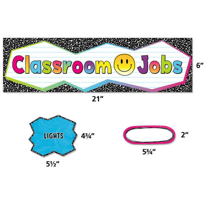 Brights 4Ever Classroom Jobs Mini Bulletin Board-Bulletin Board Sets-Tools 4 Teaching-Classroom Decor and More
