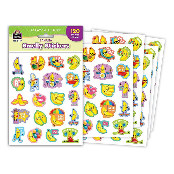 Banana Smelly Stickers-Stickers-Tools 4 Teaching-Classroom Decor and More