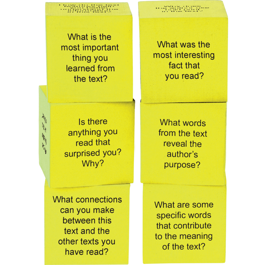 Foam Nonfiction Comprehension Cubes-Subjects - Reading - Reading Manipulatives-Tools 4 Teaching-Classroom Decor and More