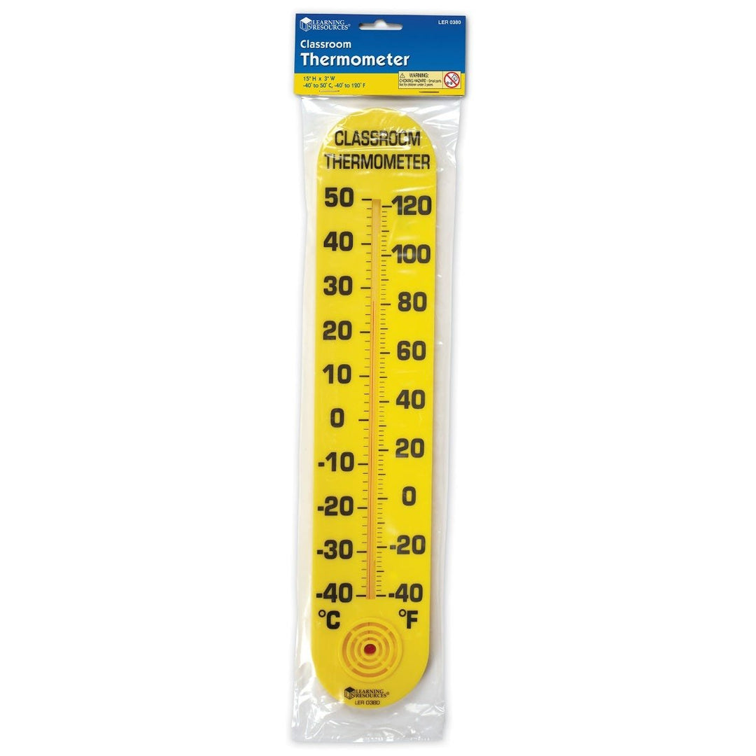 15" Classroom Thermometer-Fractions, Geometry & Measurement-Tools 4 Teaching-Classroom Decor and More