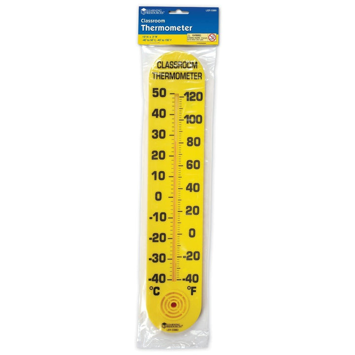15" Classroom Thermometer-Fractions, Geometry & Measurement-Tools 4 Teaching-Classroom Decor and More