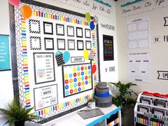 Messy Dots on Black EZ Border-Borders-Tools 4 Teaching-Classroom Decor and More