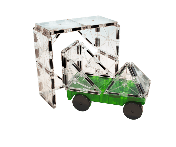 *Magna-Tiles® Cars 2-Piece Yellow & Green-Magnatiles-Tools 4 Teaching-Classroom Decor and More