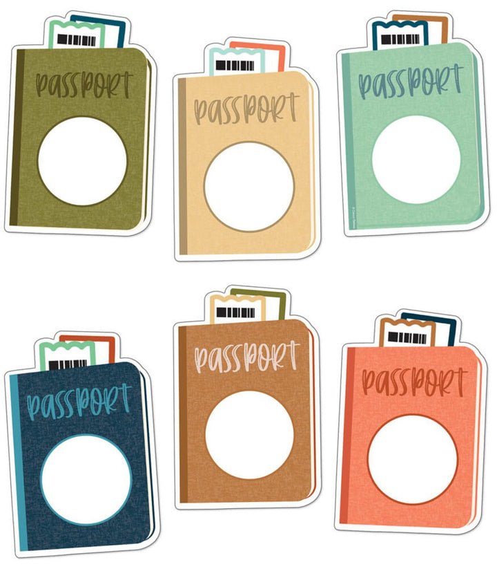 Let's Explore Passports Cutouts-Accents-Tools 4 Teaching-Classroom Decor and More