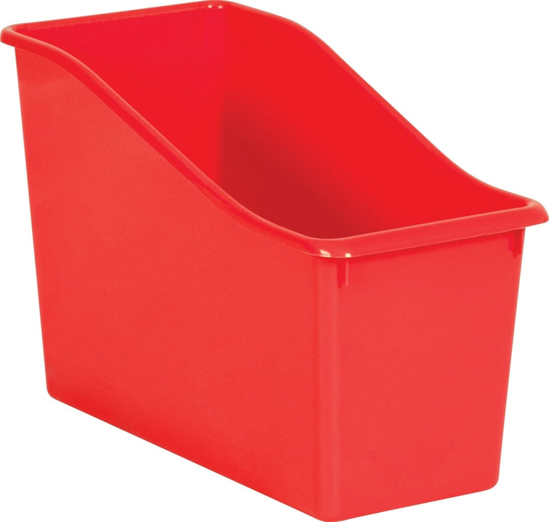 Plastic Book Bin: Red-Organization-Tools 4 Teaching-Classroom Decor and More