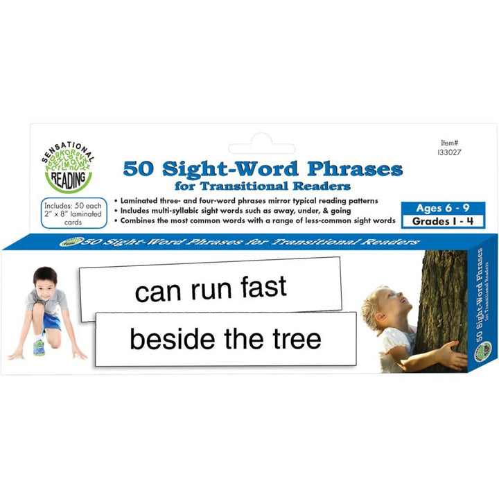 50 Sight-Word Phrases for Transitional Readers-Subjects - Reading - Sight Words-Tools 4 Teaching-Classroom Decor and More