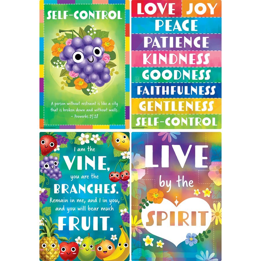 Fruit of the Spirit Small Poster Pack-Religious-Tools 4 Teaching-Classroom Decor and More