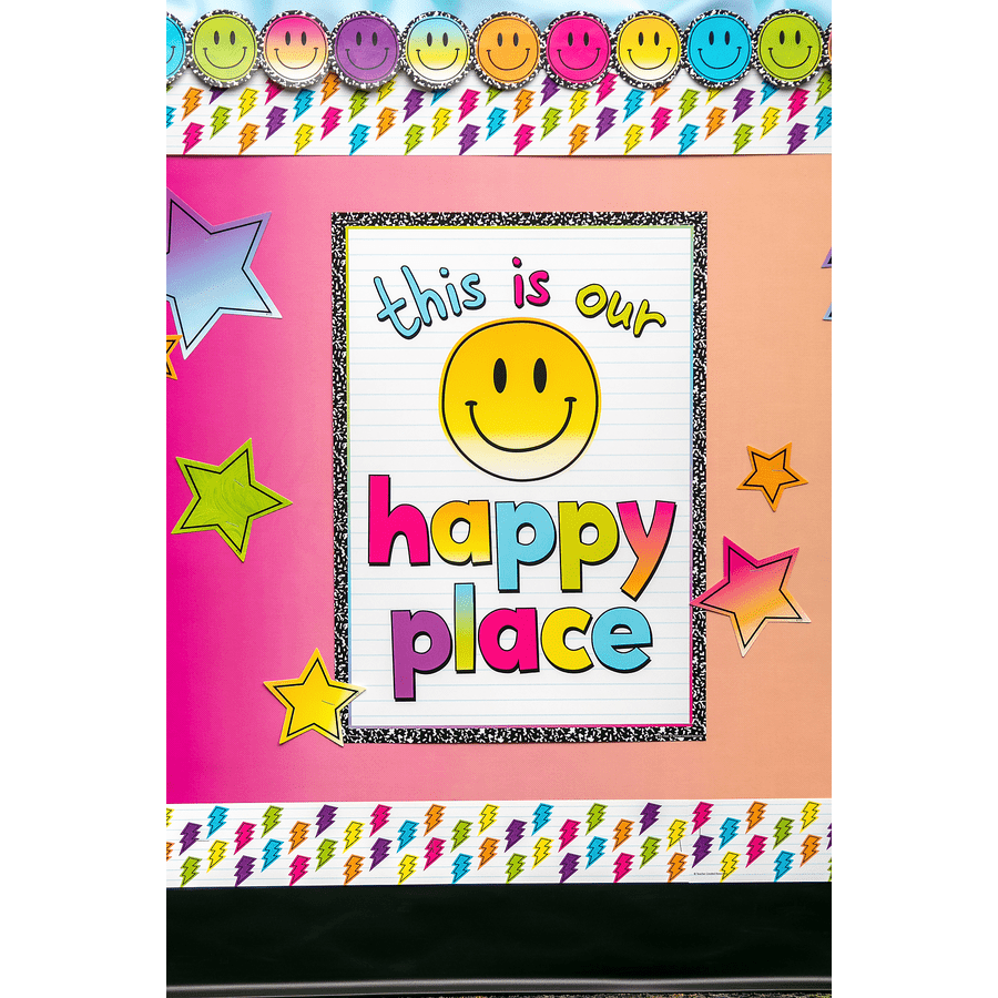 Brights 4Ever Happy Place Positive Poster-Posters-Tools 4 Teaching-Classroom Decor and More