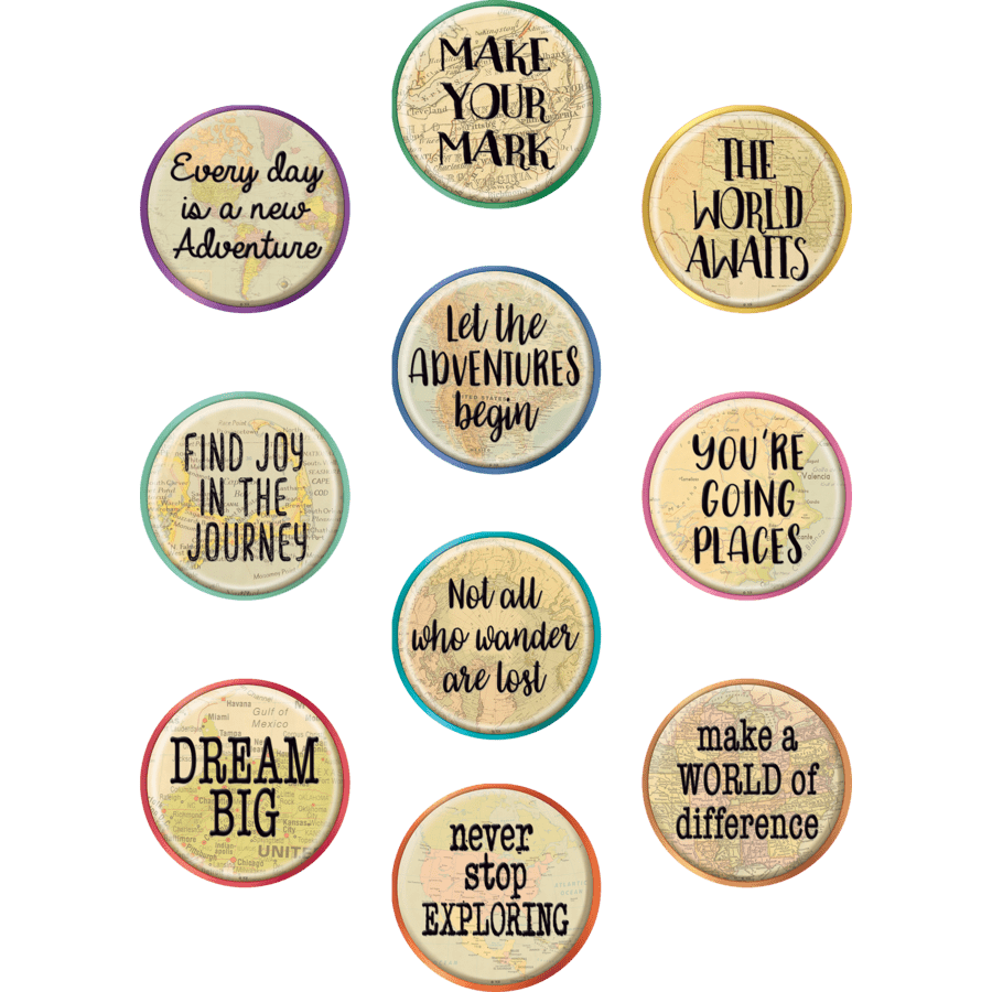 Travel the Map Positive Sayings Accents-Accents-Tools 4 Teaching-Classroom Decor and More