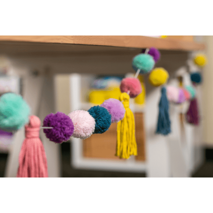 Oh Happy Day Pom-Pom and Tassels Garland-Garland-Tools 4 Teaching-Classroom Decor and More