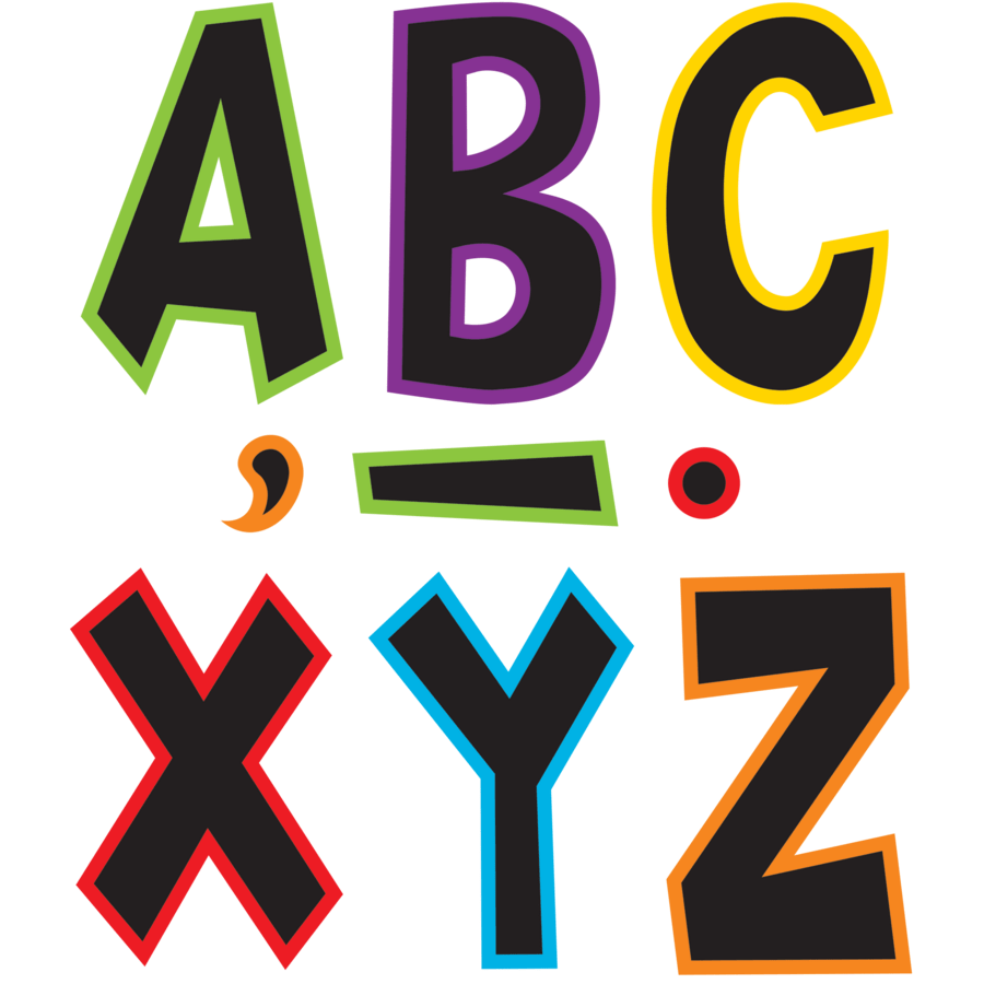 Electric Bright 7" Fun Font Letters-Letters-Tools 4 Teaching-Classroom Decor and More