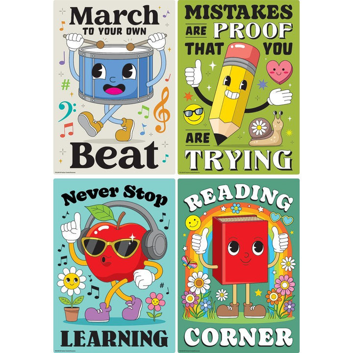 Retro Fun Small Poster Pack-Posters-Tools 4 Teaching-Classroom Decor and More