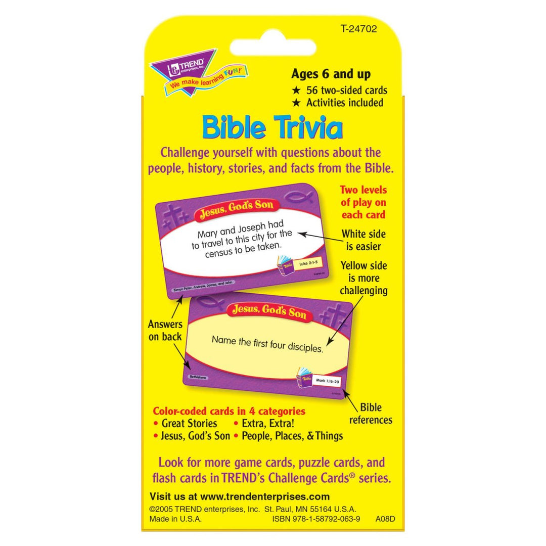 Bible Trivia Challenge Cards®-Religious-Tools 4 Teaching-Classroom Decor and More