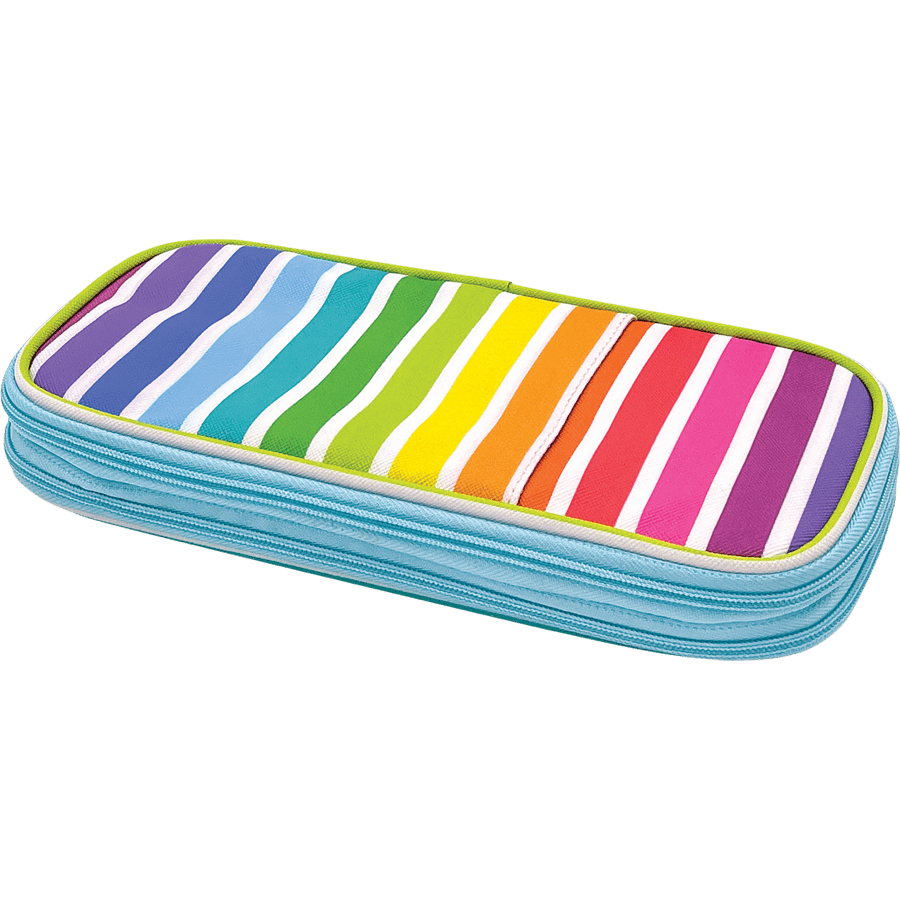 Pencil Case: Colorful Stripes-Office Supplies-Tools 4 Teaching-Classroom Decor and More