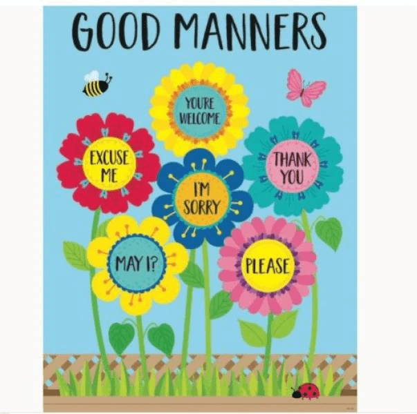 Garden of Good Manners Chart-Charts-Tools 4 Teaching-Classroom Decor and More