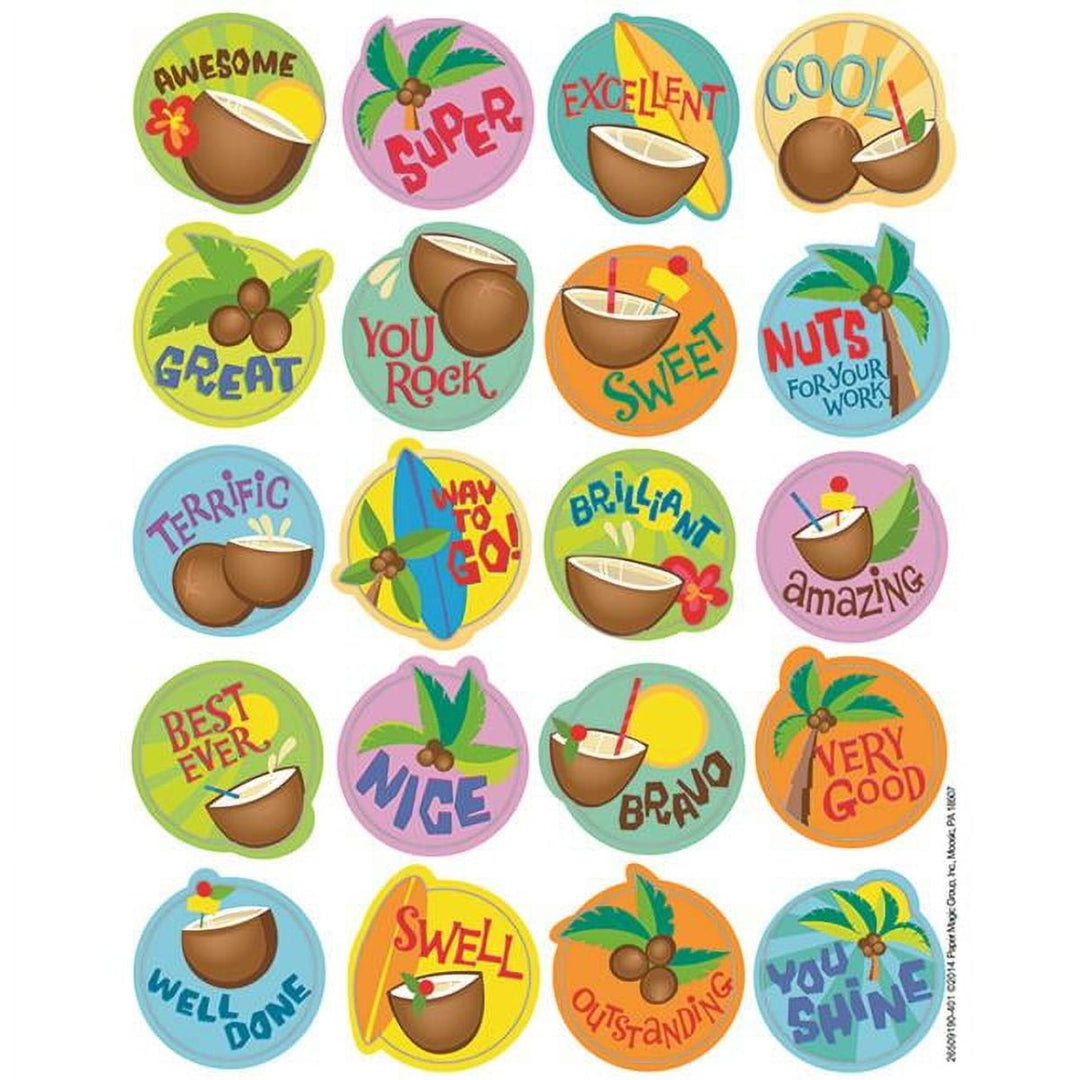 Coconut Scented Stickers-Stickers-Tools 4 Teaching-Classroom Decor and More