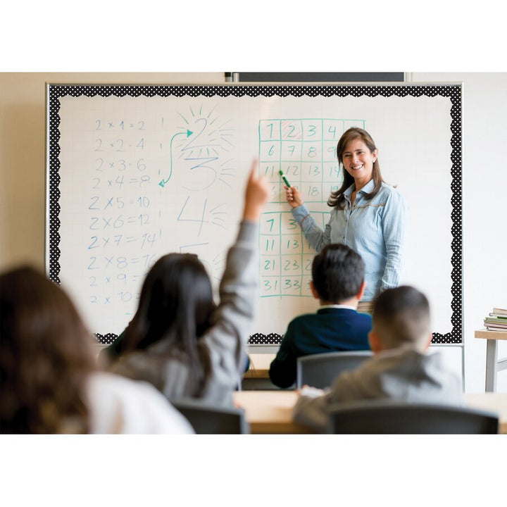 Black Polka Dots Magnetic Border-Magnetic-Tools 4 Teaching-Classroom Decor and More