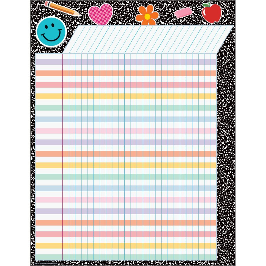 Cool for School Composition Incentive Chart-Charts-Tools 4 Teaching-Classroom Decor and More