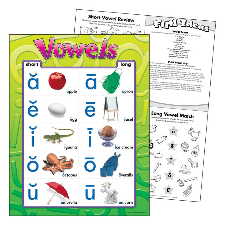 Vowels Learning Chart-Charts-Tools 4 Teaching-Classroom Decor and More