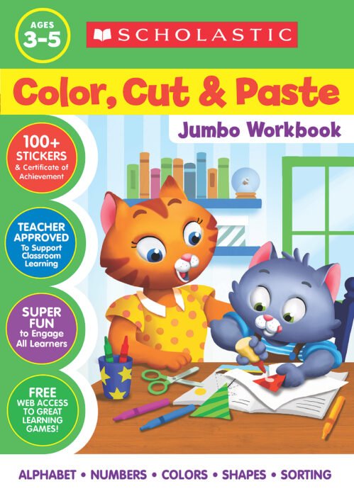 Color, Cut & Paste Jumbo Workbook-Subjects - Books - Across the Curriculum Books-Tools 4 Teaching-Classroom Decor and More