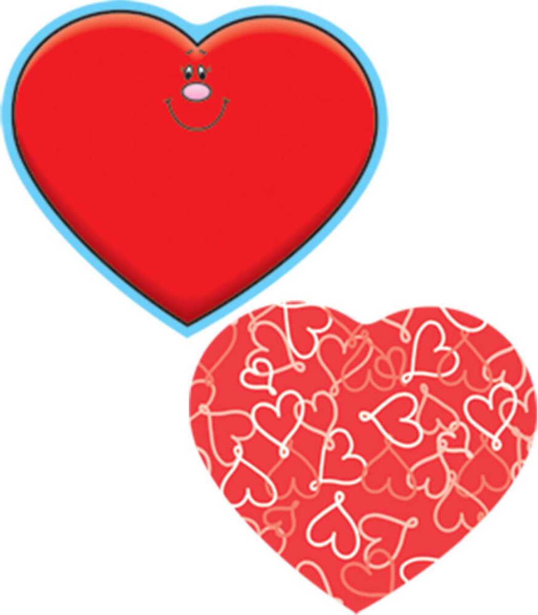 Hearts Red Mini Cutouts-Tools 4 Teaching-Classroom Decor and More