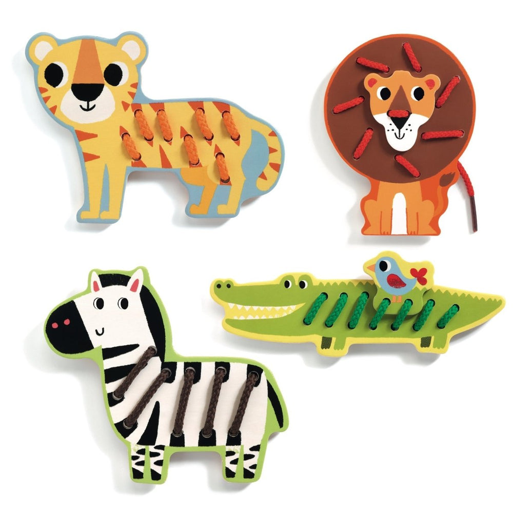 *Lassanimo Lacing Wooden Skill Boards-Baby & Toddler-Tools 4 Teaching-Classroom Decor and More