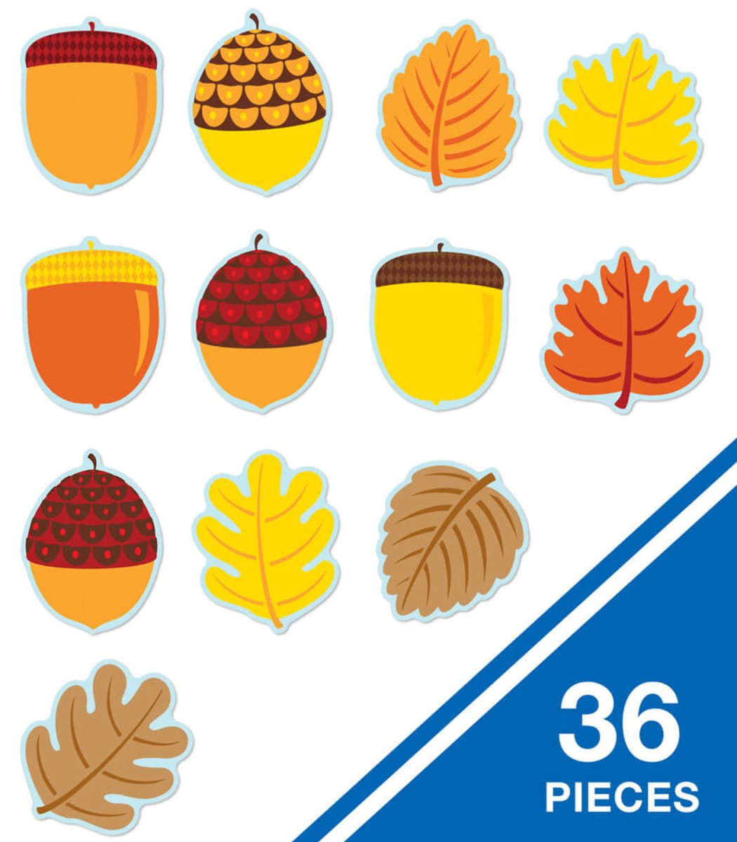 *Leaves & Acorns Cutouts-Tools 4 Teaching-Classroom Decor and More