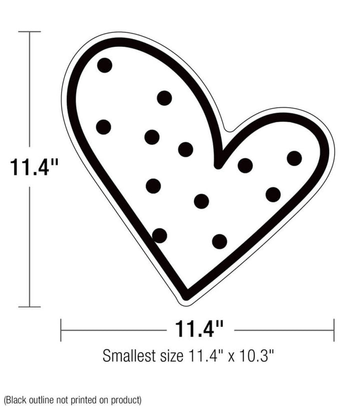 Kind Vibes Jumbo Doodle Hearts Extra Large Cutouts-Tools 4 Teaching-Classroom Decor and More